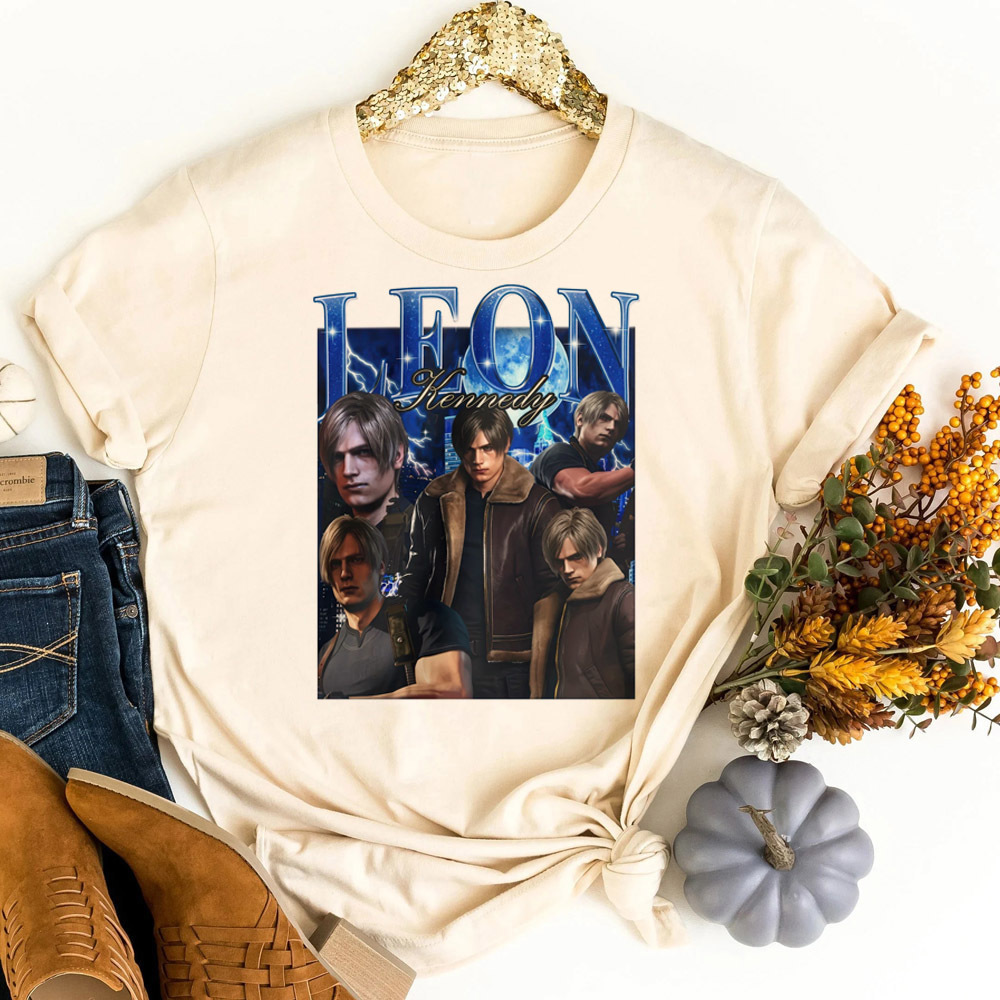 Women Fashion 80S - Camiseta de Leon Kennedy para mujer,