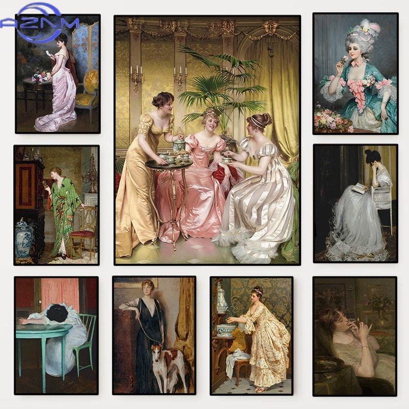 Women'S Fashion Victorian - Póster de retrato de mujer del