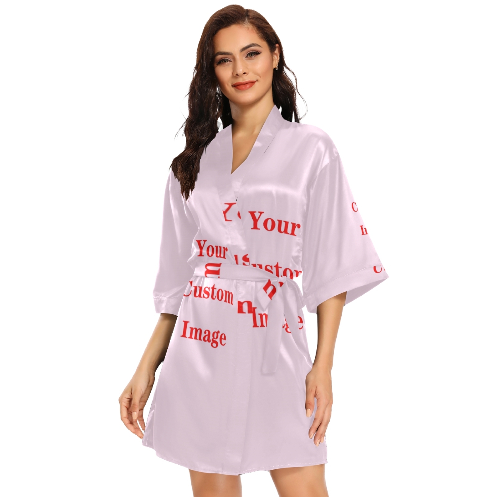 Women'S Fashion Dresses Images - Bata larga de satén para mujer,