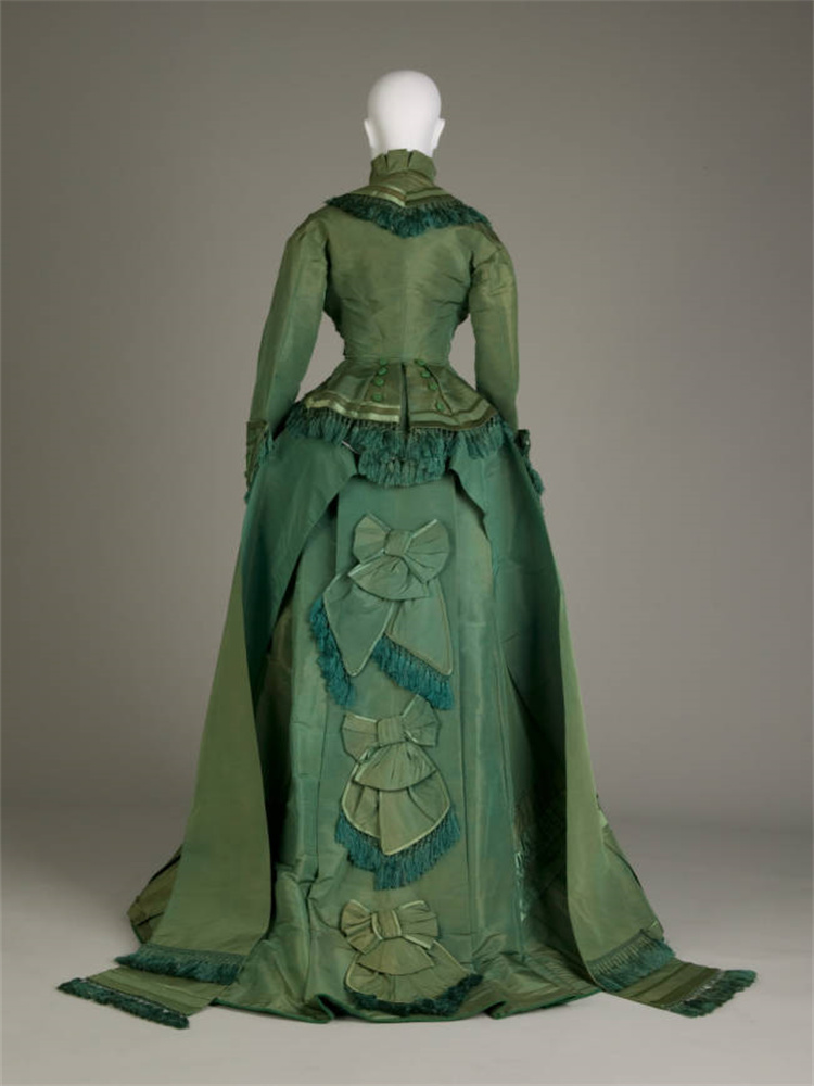 Women'S Fashion Victorian - Vestido de Gala Verde Estilo Victoriano