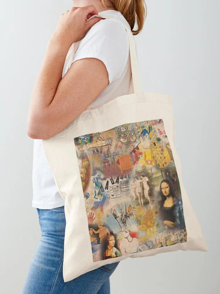 Women Fashion History - Bolsa de tela con estampado de