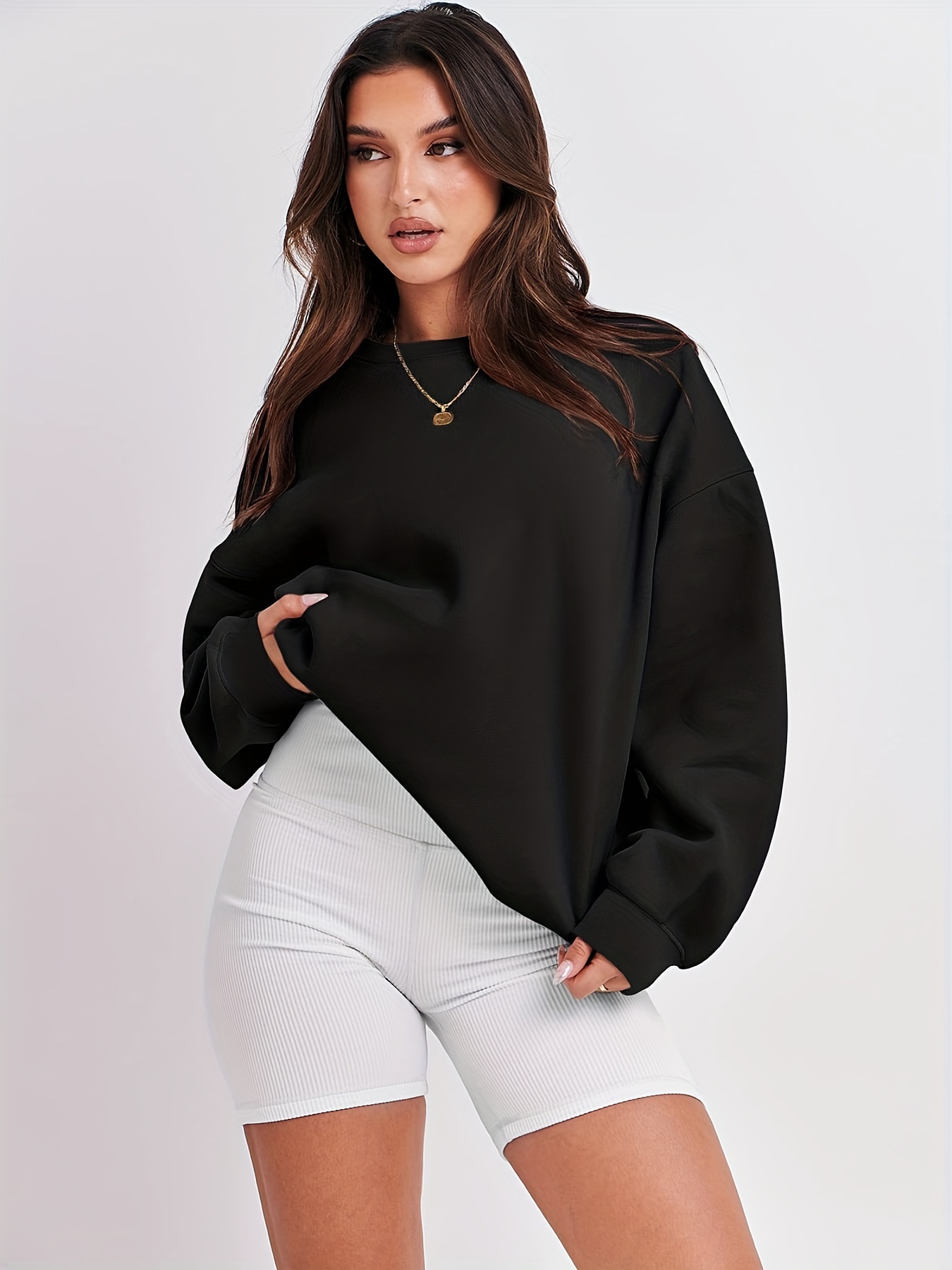 Hoodie Women Oversized - Sudadera con capucha de talla grande