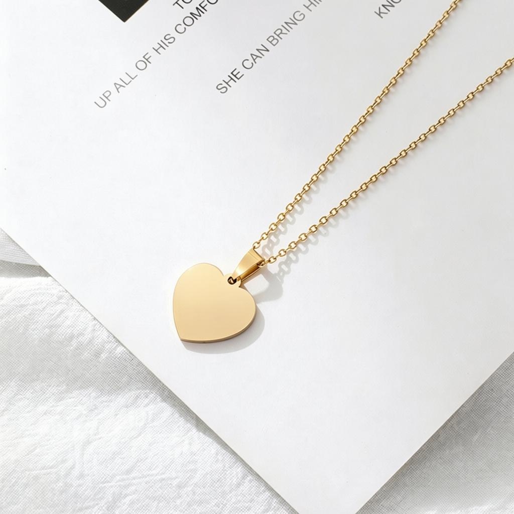 Women'S Fashion E Commerce - Collar largo clásico de acero inoxidable