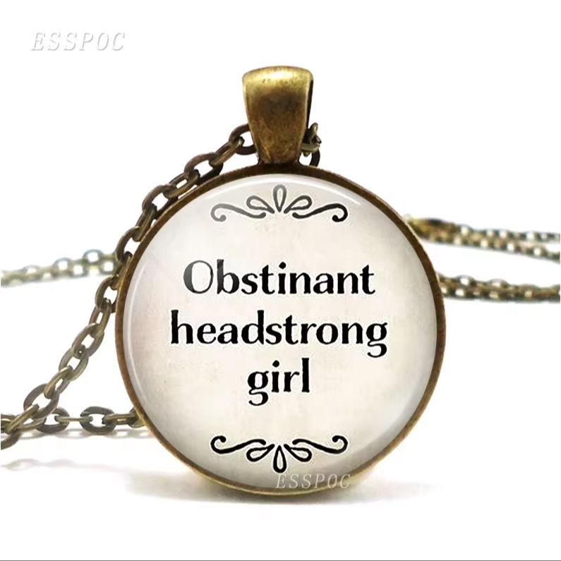 Women Fashion Quotes - Obstinante chica aficionada Jane Austen cita