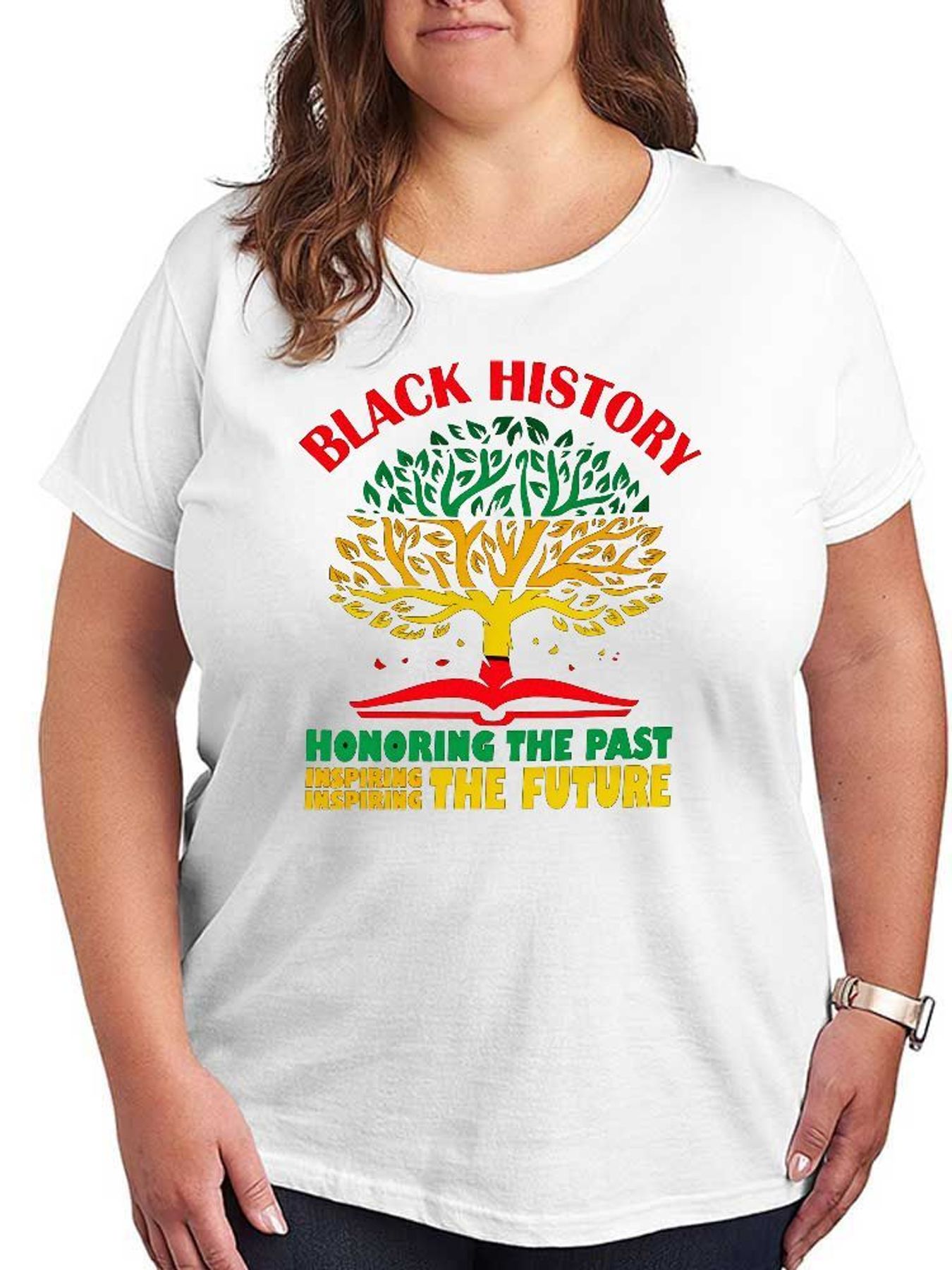 Women Fashion History - Camiseta con gráfico del árbol del
