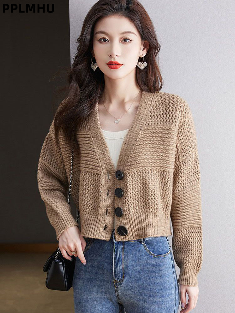 Women'S Fashion Gilet - Cárdigan de punto corto informal para