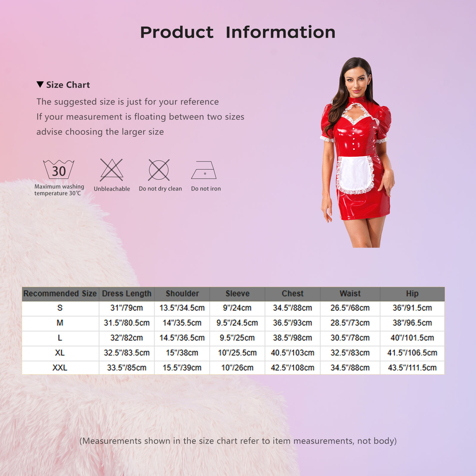 Bodycon Dress Women - Disfraz de Sirvienta Francesa para Mujer,