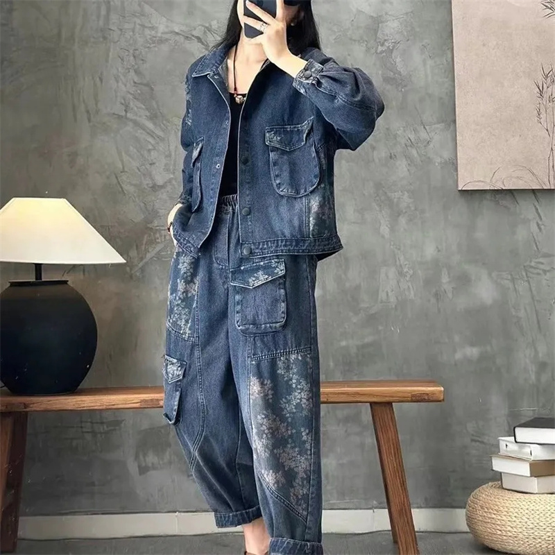 Women'S Fashion Denim Jacket - 2025 otoño chaqueta vaquera trajes a