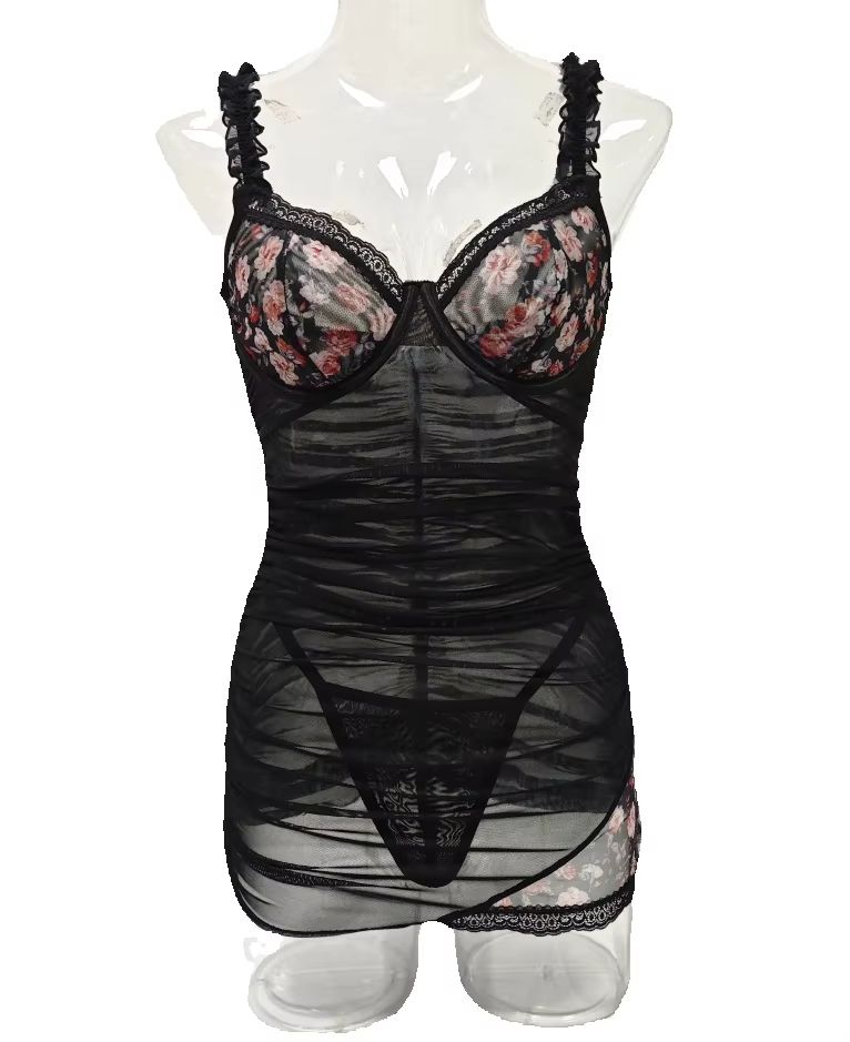 Bodycon Dress Women - Minivestido de lencería de encaje para