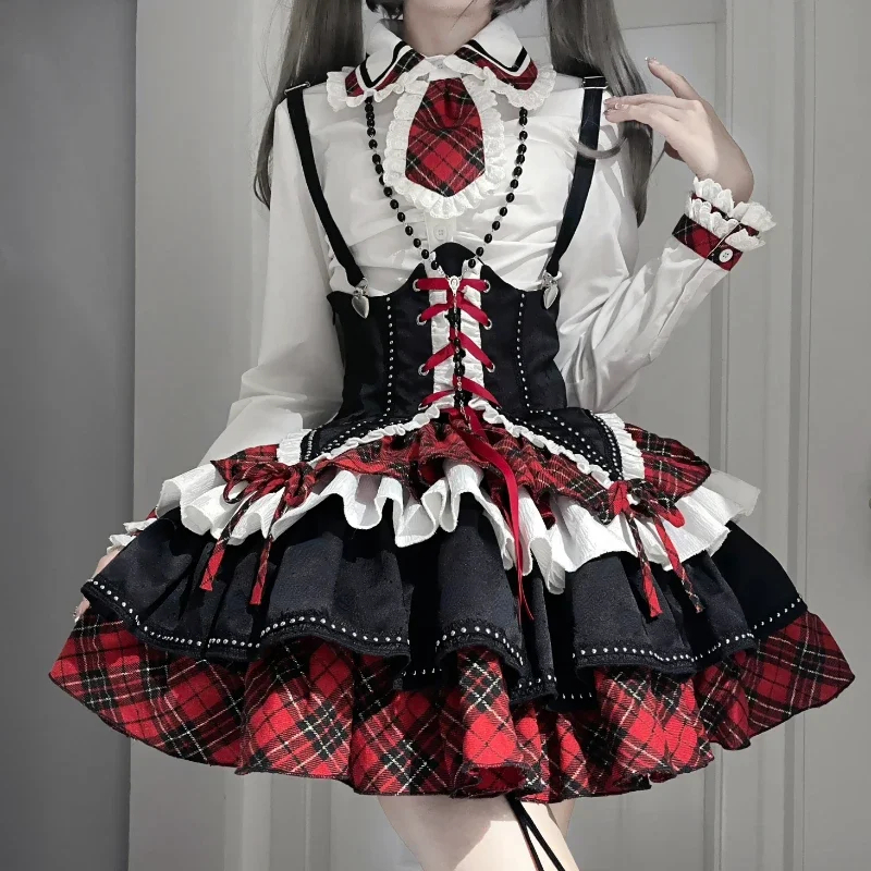 Women'S Fashion Victorian - Conjunto de vestido de Lolita gótico