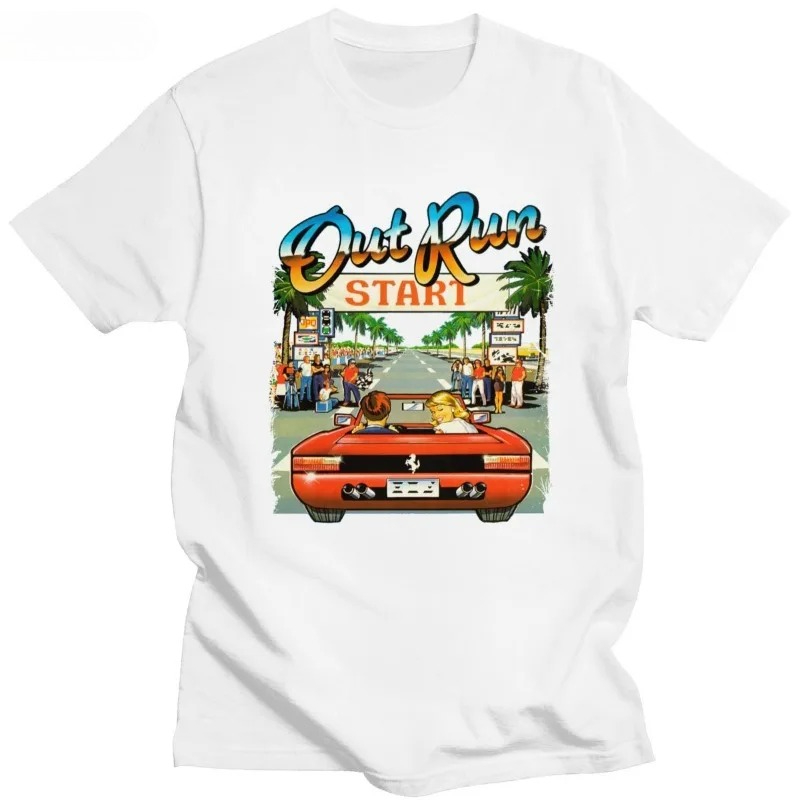 Women Fashion 80S - Camiseta japonesa de Arcade Racing para