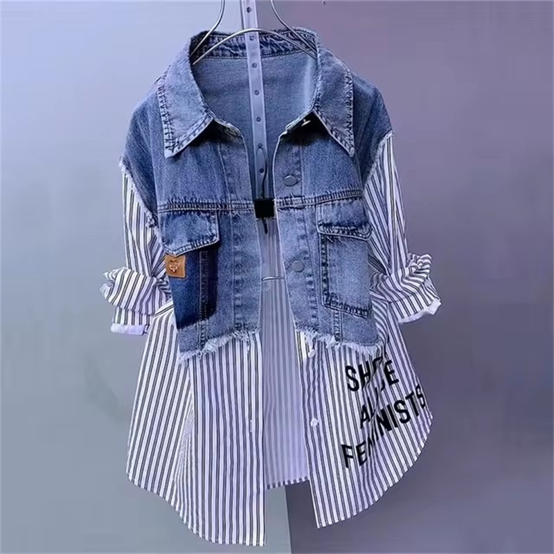 Women'S Fashion Denim Jacket - 2025 nueva moda Primavera/Verano chaqueta vaquera