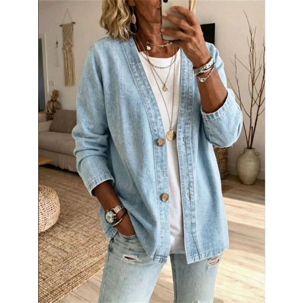 Chaquetas de Mezclilla para Mu - Women'S Fashion Denim Jacket reseña y precio