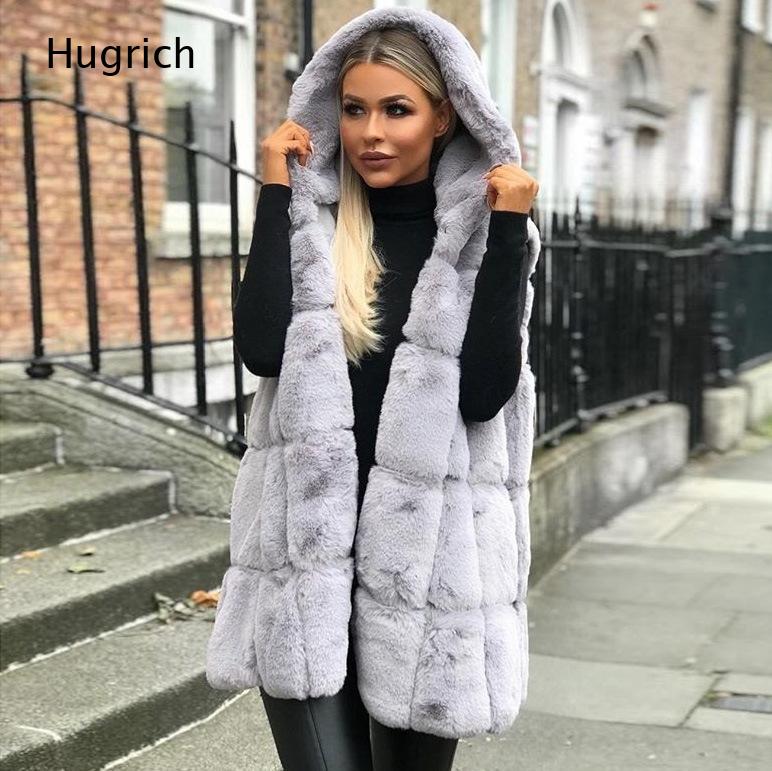 Chaleco con capucha de piel si - Women'S Fashion Gilet reseña y precio