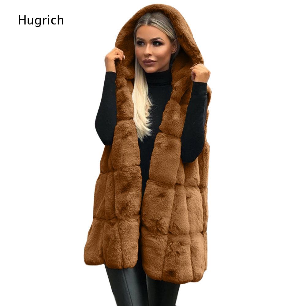 Chaleco con capucha de piel si - Women'S Fashion Gilet reseña y precio