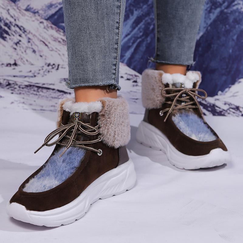 Botas de nieve con cordones de - Women'S Fashion Hiking Boots reseña y precio