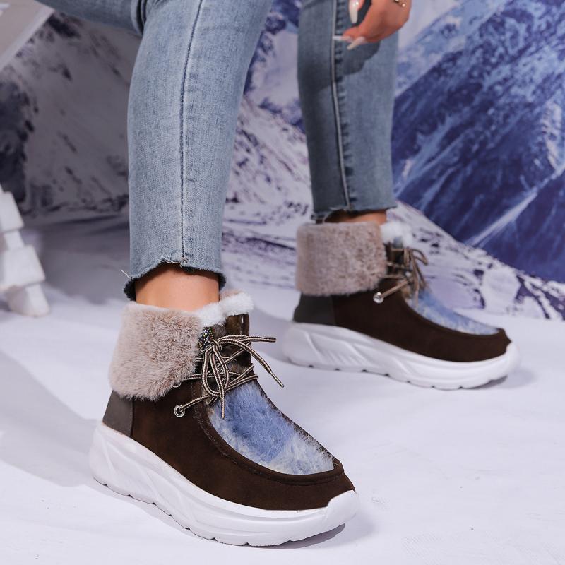 Botas de nieve con cordones de - Women'S Fashion Hiking Boots reseña y precio