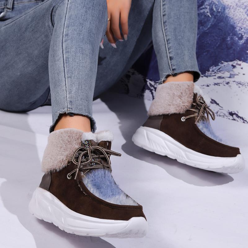 Botas de nieve con cordones de - Women'S Fashion Hiking Boots reseña y precio