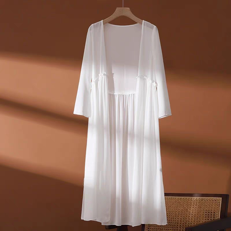 Kimono largo de gasa para muje - Women'S Fashion Kimono reseña y precio