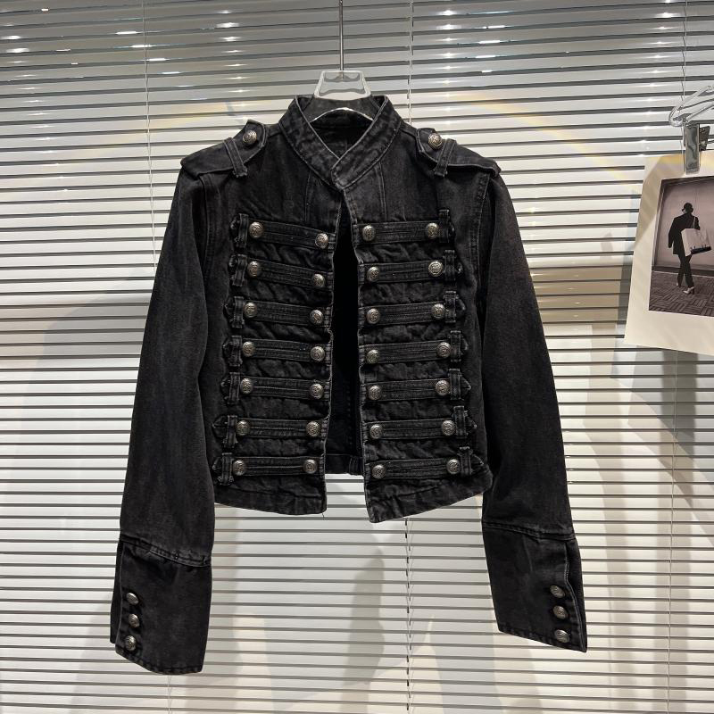 Chaqueta Corta de Mezclilla co - Women'S Fashion Denim Jacket reseña y precio