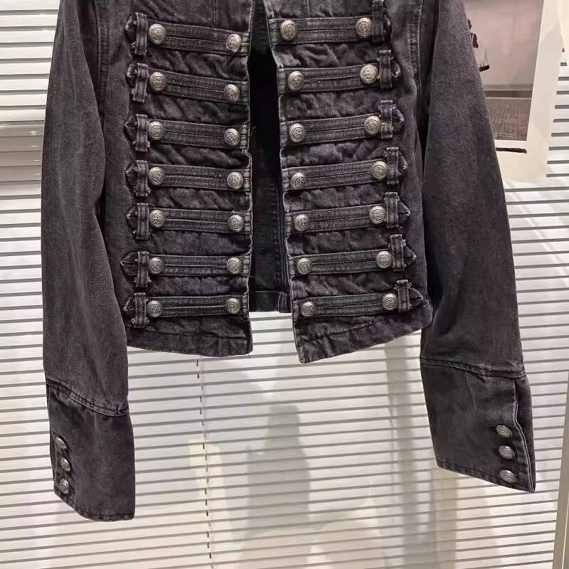 Chaqueta Corta de Mezclilla co - Women'S Fashion Denim Jacket reseña y precio