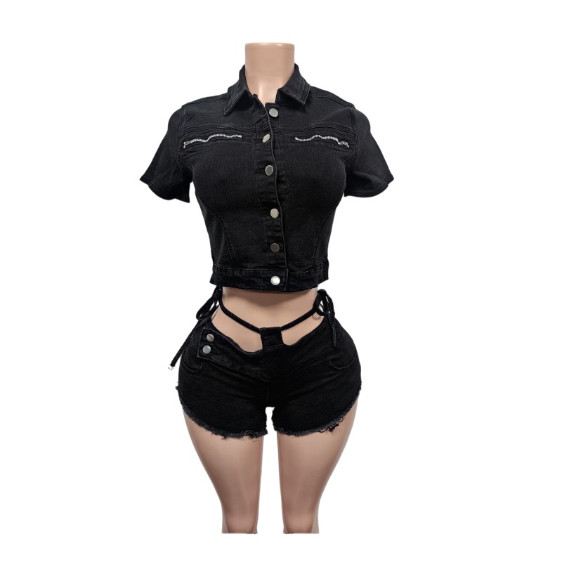 Conjunto de Dos Piezas de Mezc - Women'S Fashion Denim Jacket reseña y precio