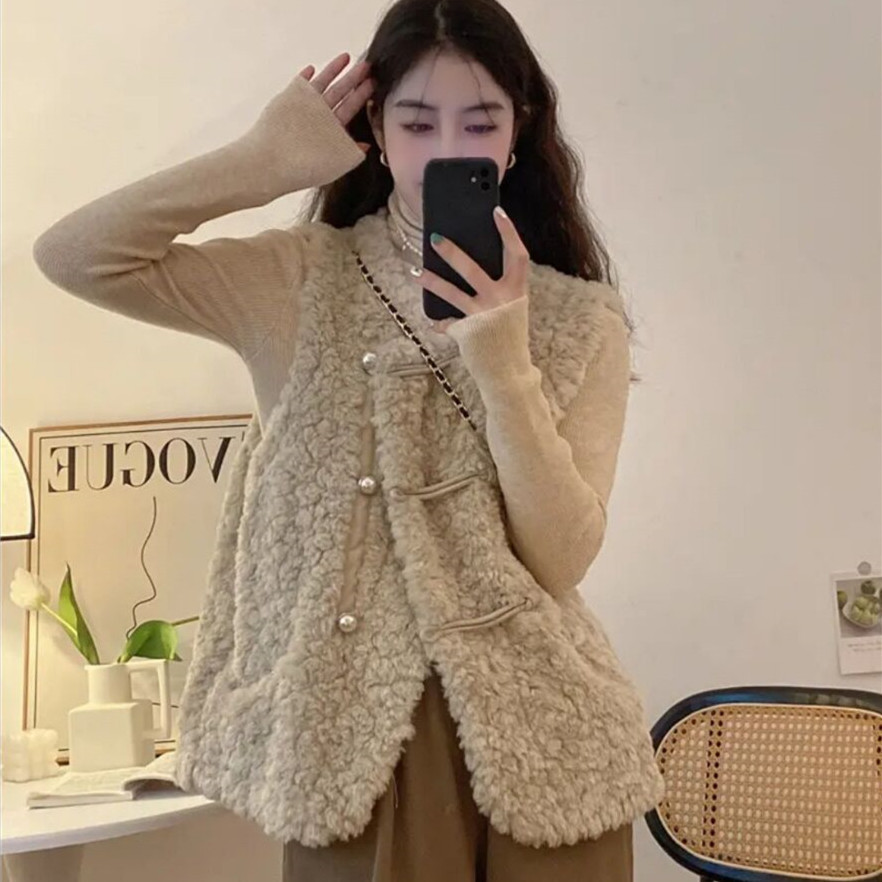 Chalecos de mujer de felpa de  - Women'S Fashion Gilet reseña y precio
