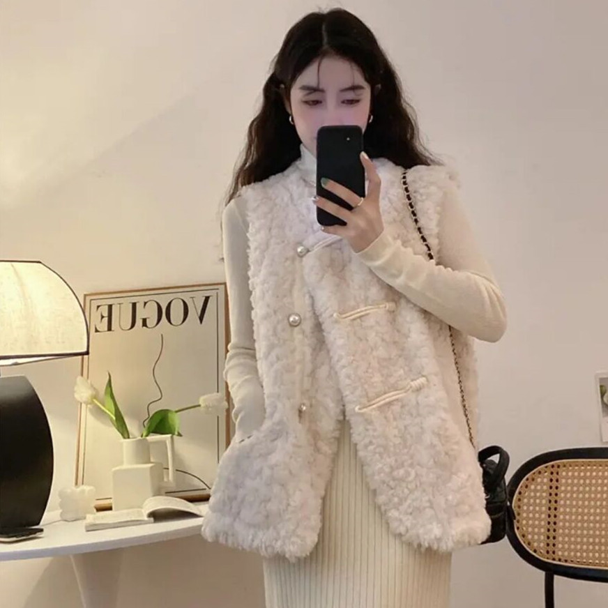 Chalecos de mujer de felpa de  - Women'S Fashion Gilet reseña y precio