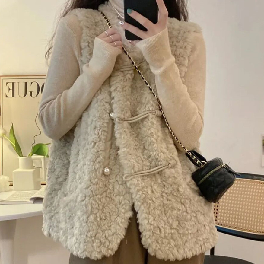 Chalecos de mujer de felpa de  - Women'S Fashion Gilet reseña y precio