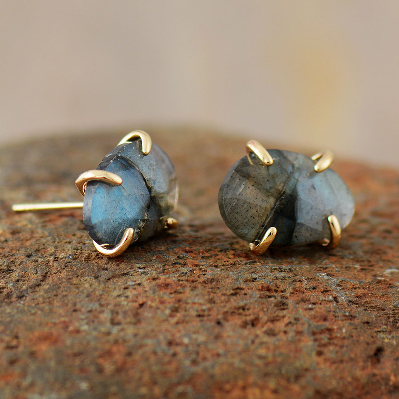 Pendientes de piedra alargada  - Women'S Fashion E Commerce reseña y precio