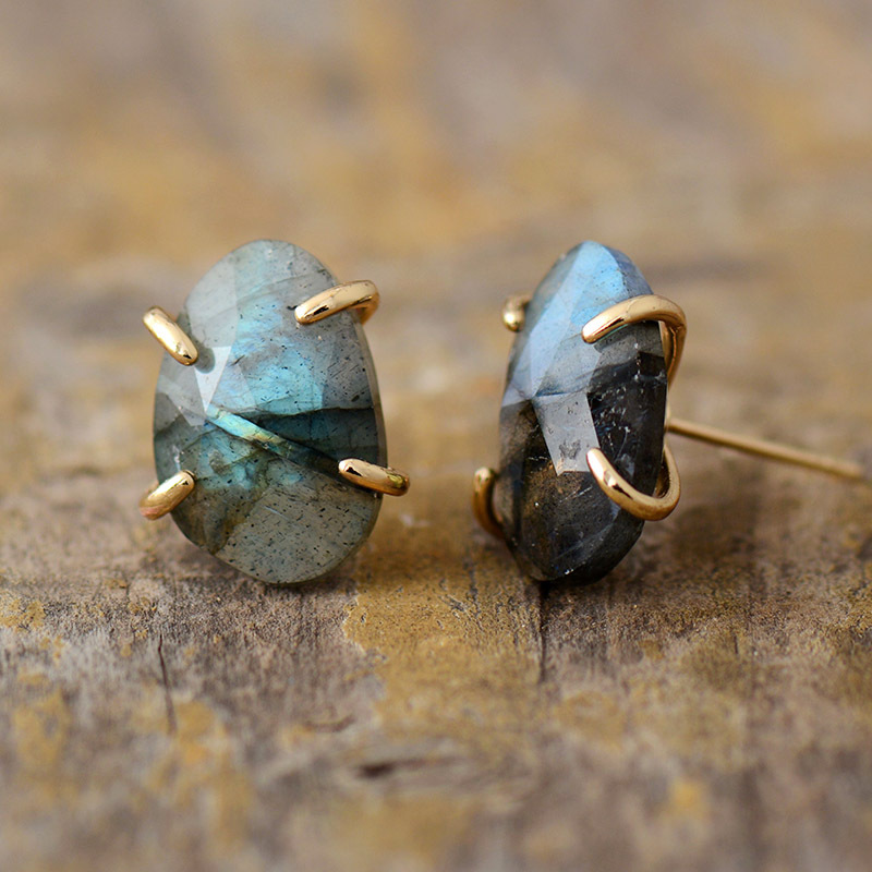 Pendientes de piedra alargada  - Women'S Fashion E Commerce reseña y precio
