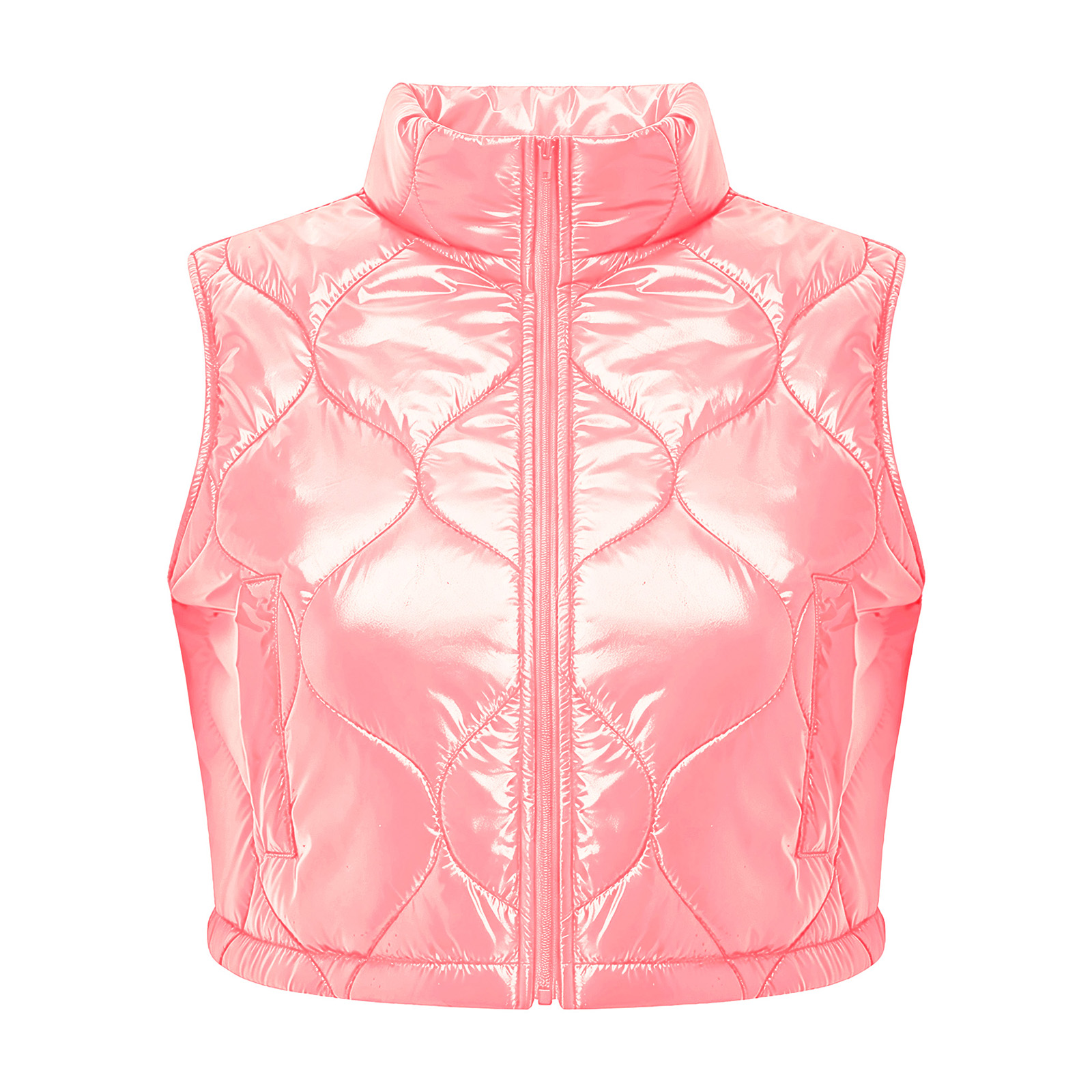 Chaleco corto acolchado de alg - Women'S Fashion Gilet reseña y precio