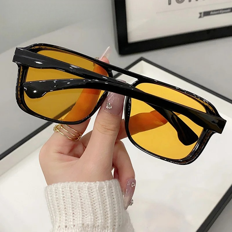 Gafas de Sol Cuadradas con Dob - Women'S Fashion Eyeglasses reseña y precio