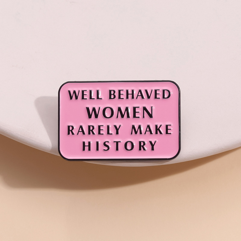 Broches de Esmalte Girl Power, - Women Fashion History reseña y precio