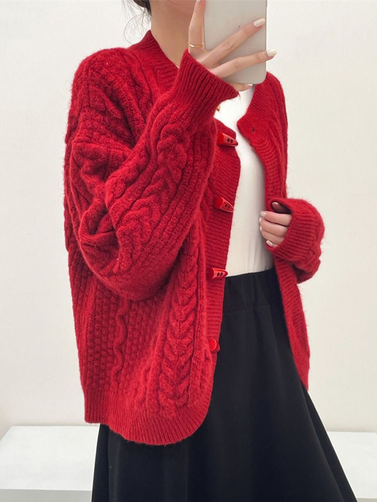 Suéter de punto de manga larga - Women'S Fashion Gilet reseña y precio