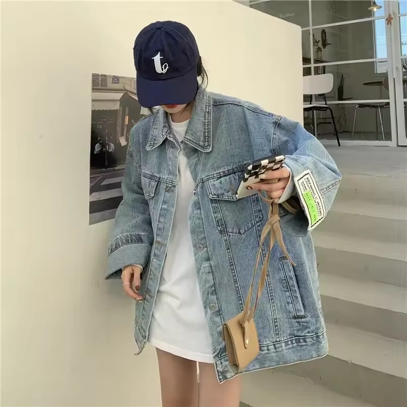2025 nueva moda chaqueta vaque - Women'S Fashion Denim Jacket reseña y precio