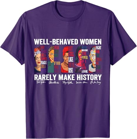 Camiseta bien comportada para  - Women Fashion History reseña y precio