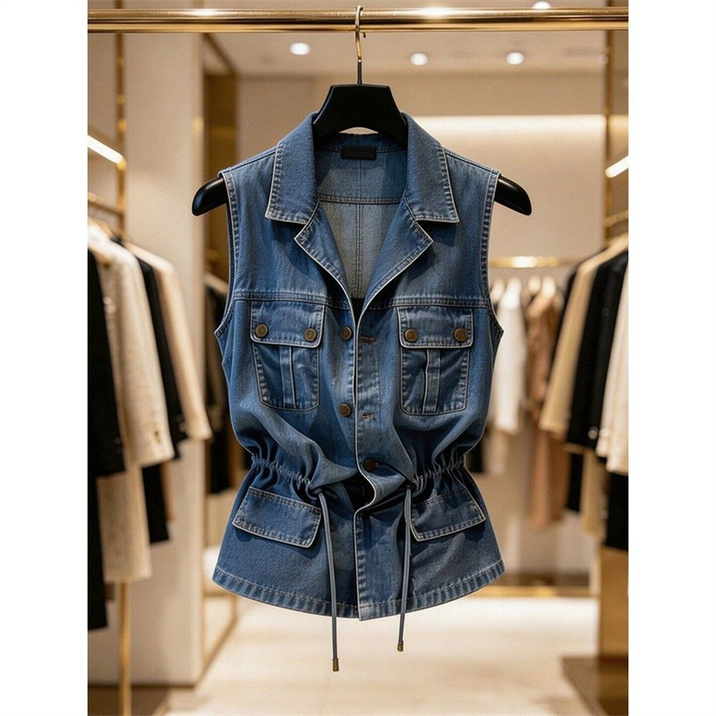 Súper Bonita Camisa Vaquera pa - Women'S Fashion Denim Jacket reseña y precio