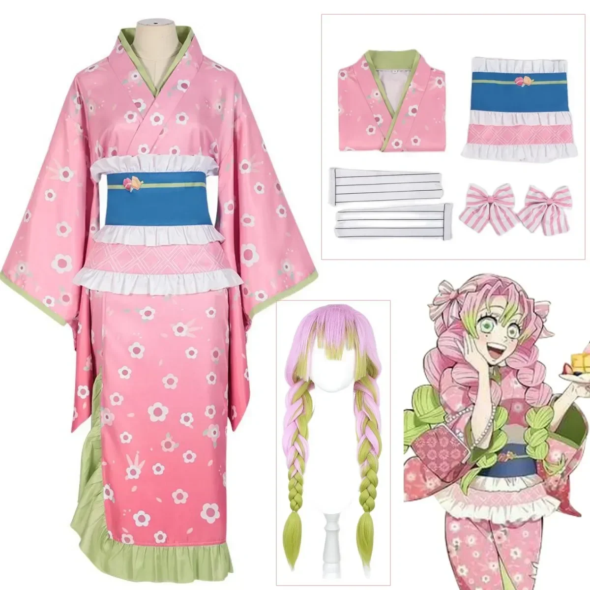 Nuevo disfraz de Kanroji Mitsu - Women'S Fashion Kimono reseña y precio