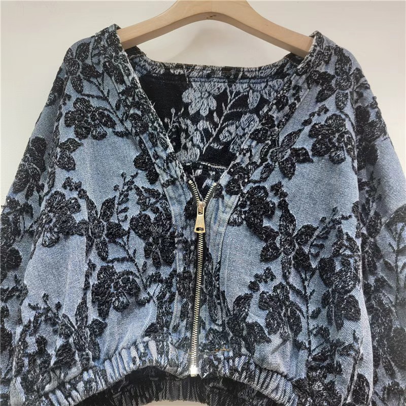 Chaqueta vaquera corta de jacq - Women'S Fashion Denim Jacket reseña y precio