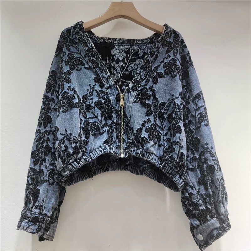 Chaqueta vaquera corta de jacq - Women'S Fashion Denim Jacket reseña y precio