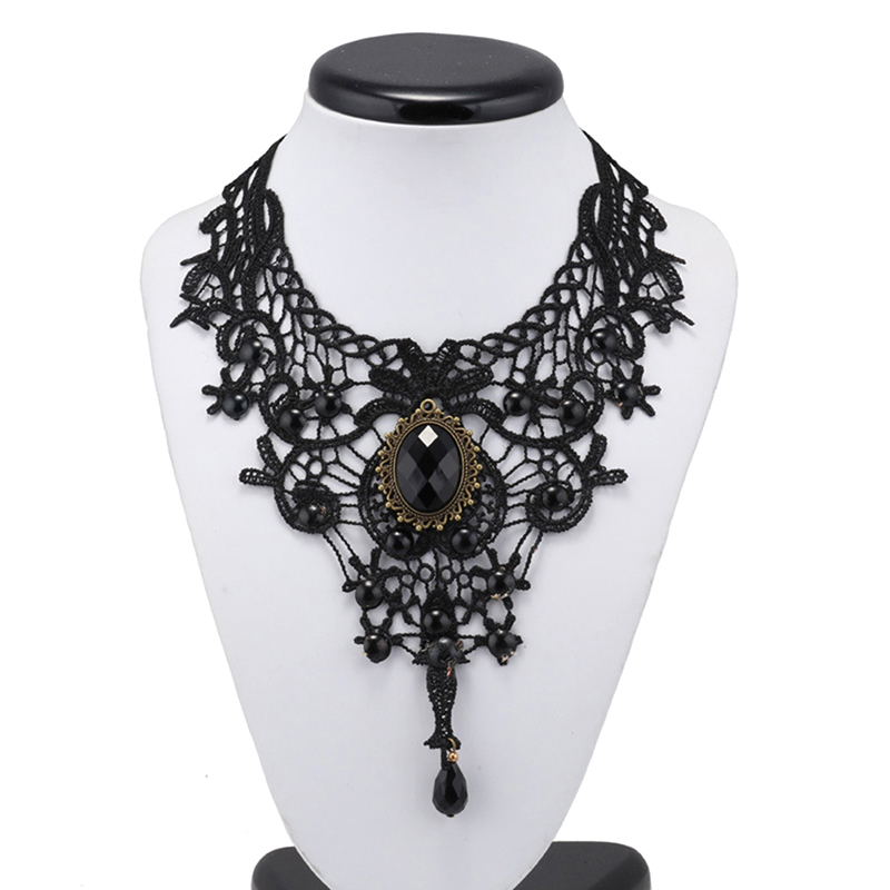 Collar de encaje negro con cue - Women'S Fashion Victorian reseña y precio