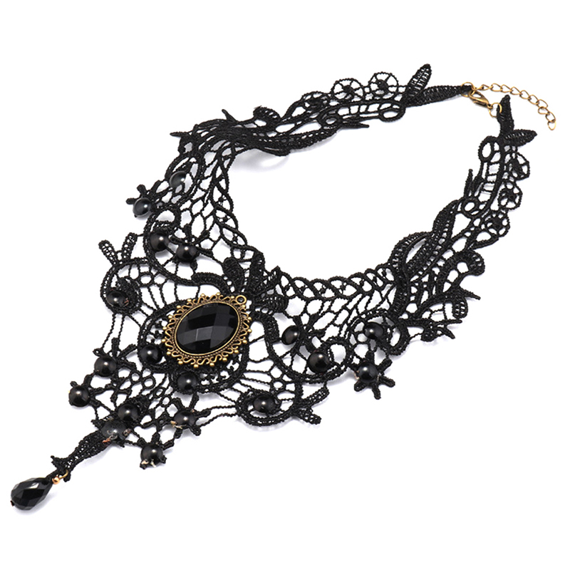 Collar de encaje negro con cue - Women'S Fashion Victorian reseña y precio
