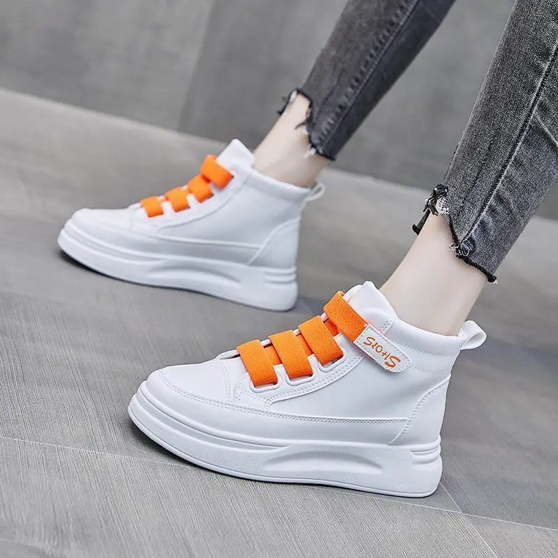 Zapatillas altas blancas para  - Women'S Fashion Velcro Sneakers reseña y precio