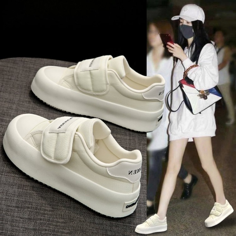 Zapatillas de plataforma de mo - Women'S Fashion Velcro Sneakers reseña y precio