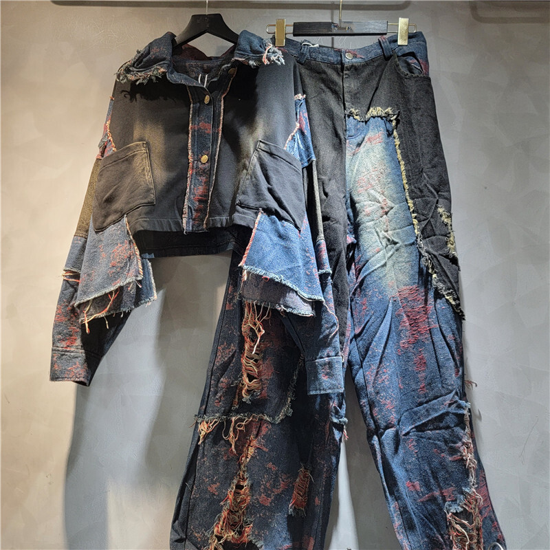 WTHT nueva moda mujer Patchwor - Women'S Fashion Denim Jacket reseña y precio