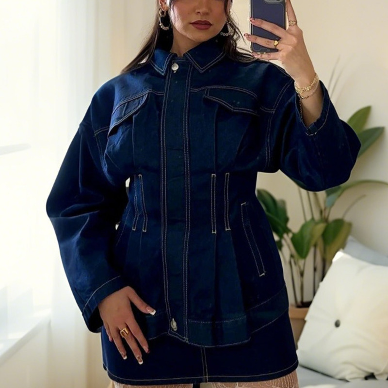 ANJY otoño nueva chaqueta vaqu - Women'S Fashion Denim Jacket reseña y precio
