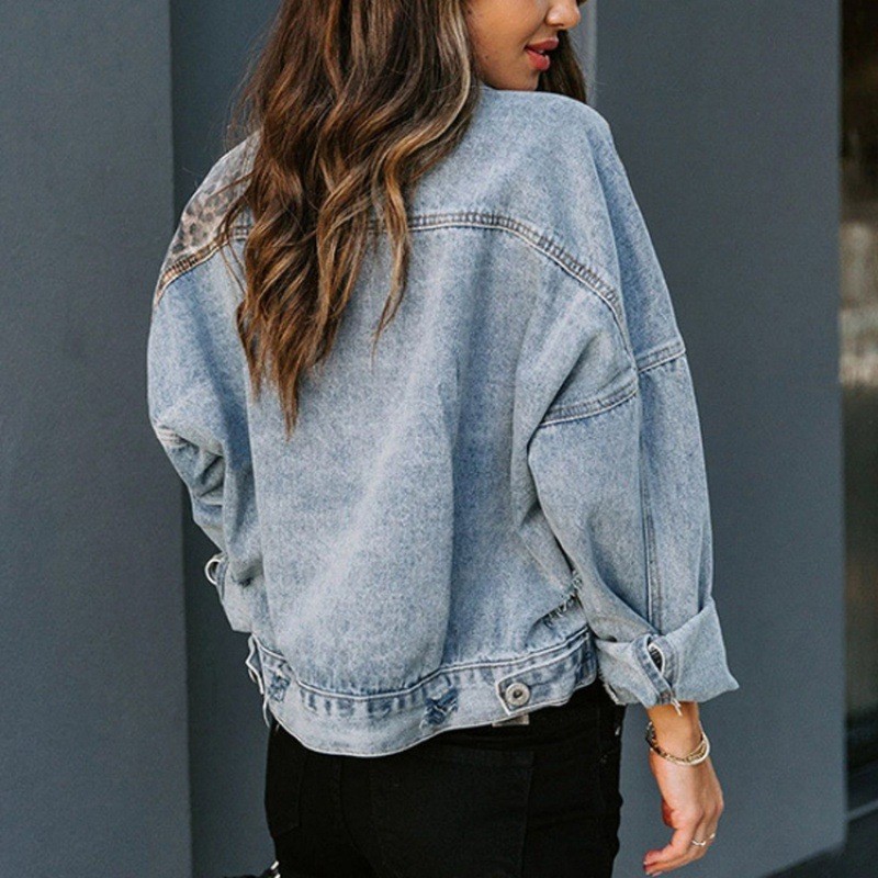 Chaqueta vaquera con costuras  - Women'S Fashion Denim Jacket reseña y precio