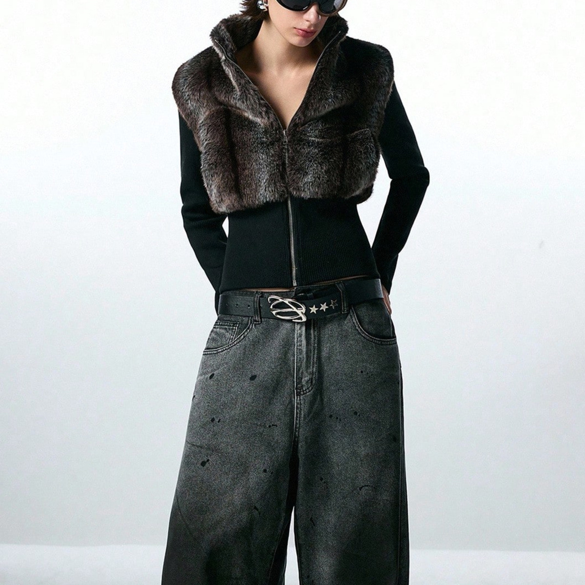 Chaleco corto sin mangas con c - Women'S Fashion Gilet reseña y precio