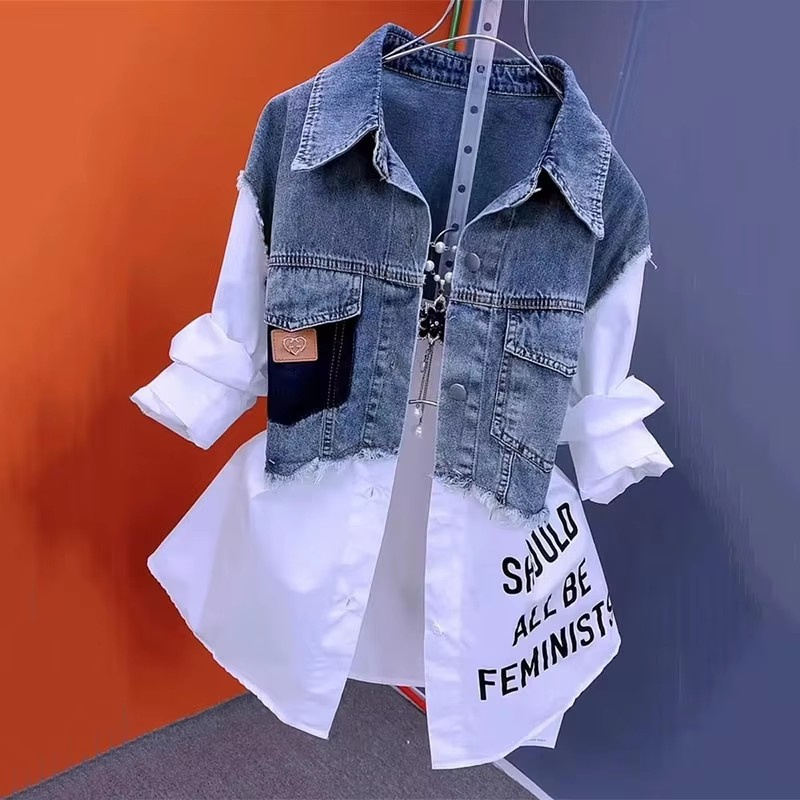 2025 nueva moda Primavera/Vera - Women'S Fashion Denim Jacket reseña y precio